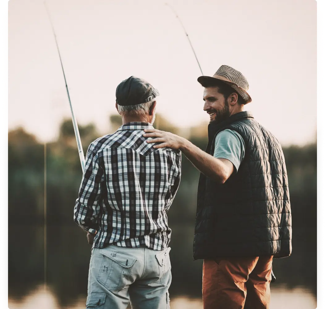 Final Expense Life Insurance men fishing
